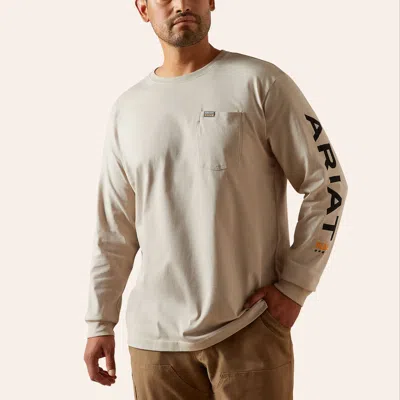 Ariat Men's Rebar Cotton Strong String & Black T-shirt In Neutral