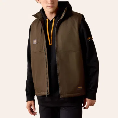 Ariat Men's Rebar Duracanvas Brown Vest In Multi