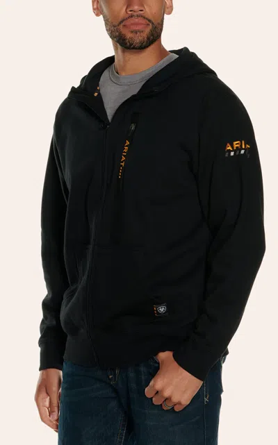 Ariat Men's Rebar Full Zip Black Hoodie