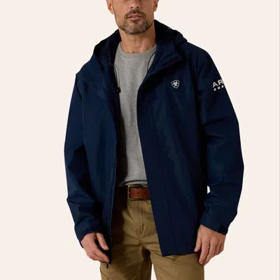 Ariat Men's Rebar Stormshell Navy Waterproof Jacket In Blue