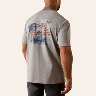 Ariat Men's Rebar Strong Dawg Heather Gray Graphic T-shirt