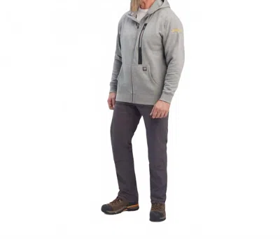 Ariat Men's Rebar Workman Full Zip Hoodie In Heather Grey In Gray
