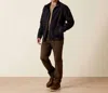 Ariat Men's Stretch Canvas Softshell Jacket In Black In Black