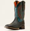 Ariat Men's Rowder Venttek 360 Bantam Weight Cowboy Boots In Black/teal In Multi