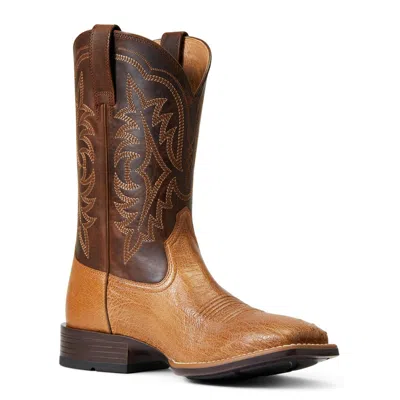 Pre-owned Ariat Men's Smooth Quill Ostrich Square Toe Life Ultra Ranger-10040345