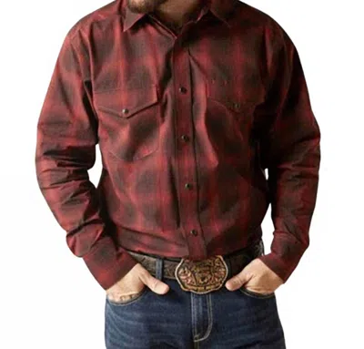 Ariat Men's Snap Pro Series Stenson Shirt In Black/multi In Brown
