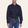 Ariat Fr Solid Vent Long Sleeve Work Shirt In Blue