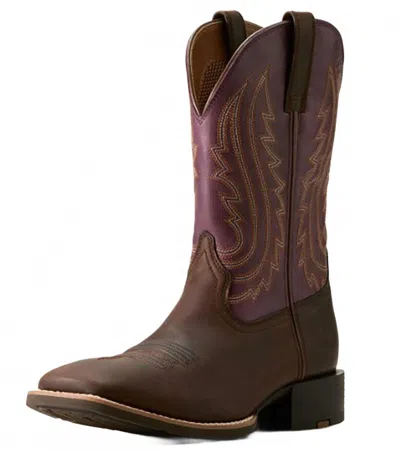 Ariat Men's Sport Big Country Western Boot In Barley/purple In Multi