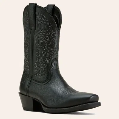 Ariat Men's Sport Lawman Black Wide Square Toe Cowboy Boots