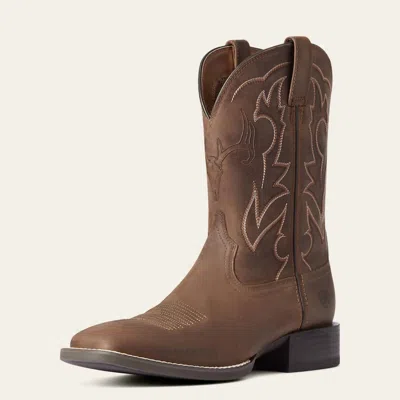 Ariat Men's Sport Outdoor Western Boot In Distressed Brown In Multi