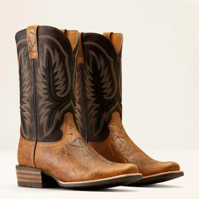 Ariat Men's Stadtler Cowboy Boot In Aged_tan/barrel