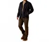 Ariat Men's Stretch Canvas Softshell Jacket In Black In Black