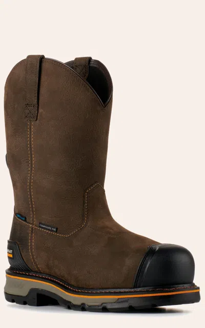 Ariat Men's Stump Jumper Dark Brown Boa Waterproof Round Composite Toe Work Boots