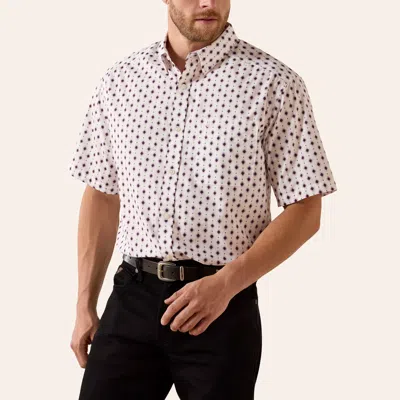 Ariat Men's Tadeo White Geo Print Shirt