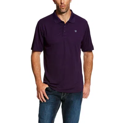 Ariat Men's Tek Polo Shirt In Deep Purple
