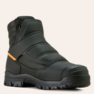 Ariat Men's Treadfast Temper Black Waterproof Composite Round Toe Work Boots In Animal Print