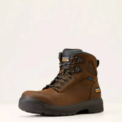 Ariat Men's Turbo 6" Waterproof Work Boot In Brown