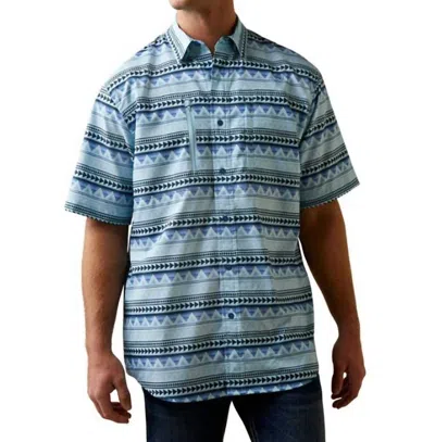 Ariat Men's Venttek Ashleigh Short Sleeve Shirt In Blue