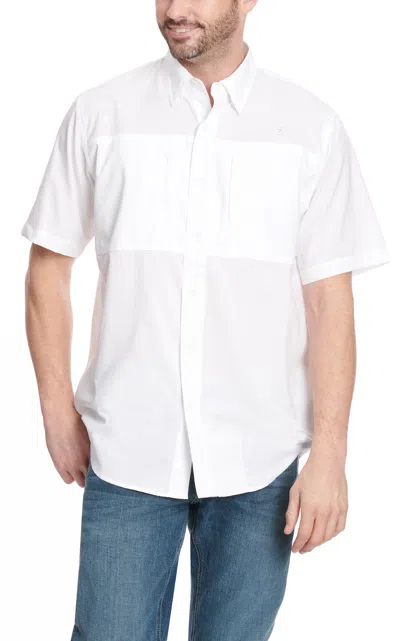 Ariat Men's Venttek Cream Short Sleeve Shirt In Multi