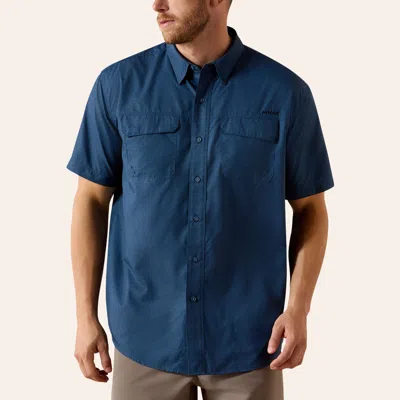 Ariat Men's Venttek Outbound Blissful Blue Geo Print Shirt