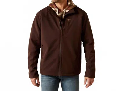 Ariat Men's Vernon Soft Shell Jacket In Coffee In Brown