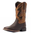 Ariat Men's Vettek Cowpuncher Shockshield Boot In Brown/mustard In Multi