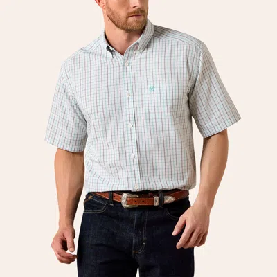 Ariat Men's Winchester White Wrinkle Free Plaid Print Shirt