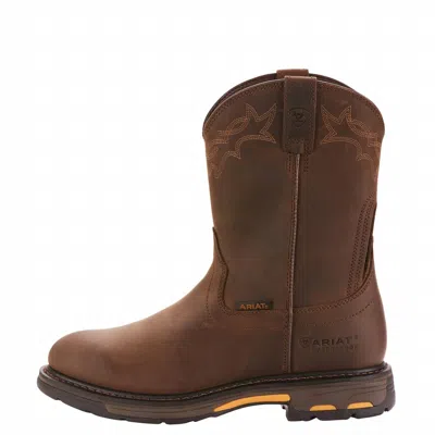 Ariat Men's Workhog Pull-on Waterproof Boots In Brown