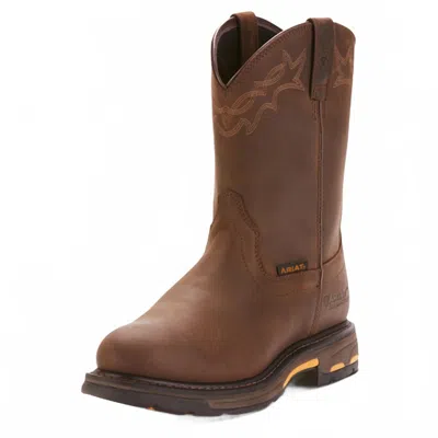 Ariat Men's Workhog Pull-on Waterproof Boots In Brown