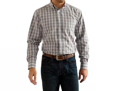 Ariat Men's Wrinkle Free Otto Classic Shirt In Grey In Gray