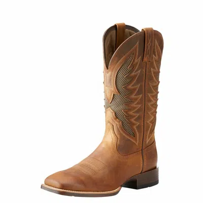 Pre-owned Ariat Mens Venttek Ultra Square Toe Western Boot Distressed Brown 10023129