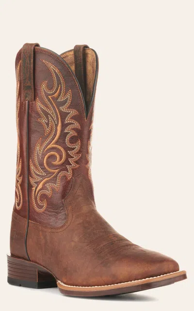 Ariat Men's Lasco Ultra​ Bar Brown Bantamweight Wide Square Toe Cowboy Boots