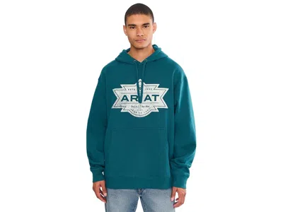 Ariat Mesa Motif Hoodie Men's Sweatshirt Legion Blue: 2xl, Cotton/polyester