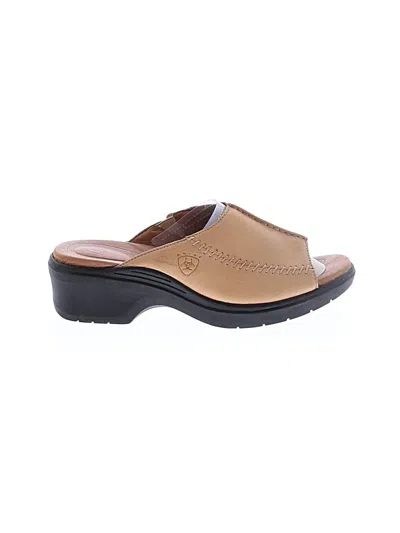 Pre-owned Ariat Mule/clog In Tan