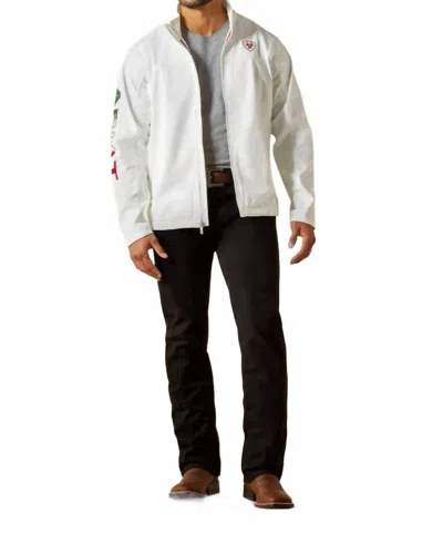 Ariat New Team Softshell Mexico Jacket In White