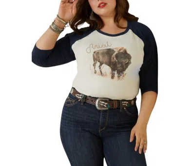 Ariat Painted Dreams T-shirt In Navy In Blue