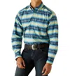 Ariat Penn Aztec Print Classic Shirt Regular In Blue/multi In Blue
