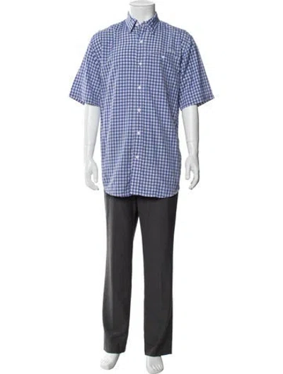 Pre-owned Ariat Plaid Print Short Sleeve Shirt W/ Tags In Multi