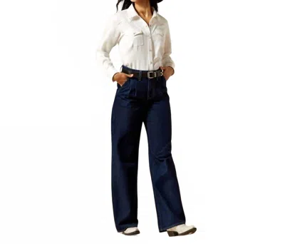 Ariat Pleated Trousers Jeans In Blue