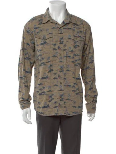 Pre-owned Ariat Printed Long Sleeve Shirt In Neutral