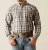 Ariat Pro Series Dash Plaid Shirt In Navy/white In Multi