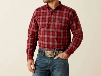 Ariat Pro Series Jude Classic Fit Shirt In Red
