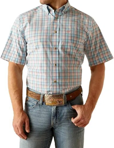 Ariat Pro Series Karson Classic Fit Shirt In Sky In Blue