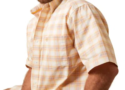 Ariat Pro Series Koa Classic Fit Shirt In Golden Rod