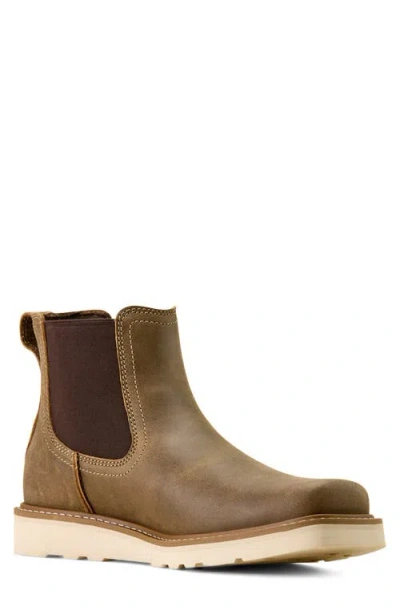 Ariat Wexford 10061290 Boots Mens Caramel Suede Round Toe Chelsea Zogg1365 In Multi