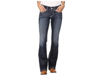 Ariat R.e.a.l. Bootcut Rosey Whipstitch Jeans In Lakeshore In Blue