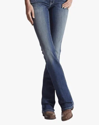 Ariat Real Entwined Jean In Marine In Blue