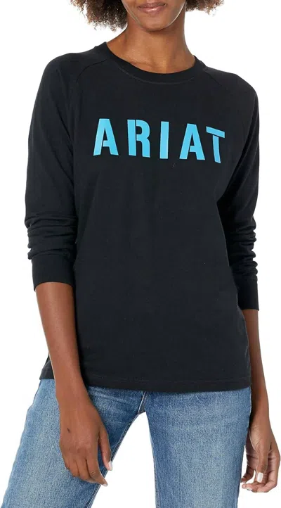 Ariat Rebar Cotton Strong Block T-shirt In Black