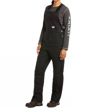 Ariat Rebar Duracanvas Stretch Insulated Bib In Black