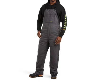 Ariat Rebar Duracanvas Stretch Insulated Bib Overalls In Rebar Gray